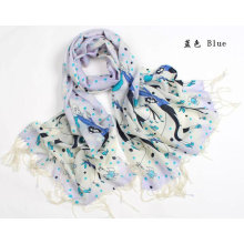 Écharpe femme 100% laine Pashmina cachemire écharpe / écharpe foulards floraux châles